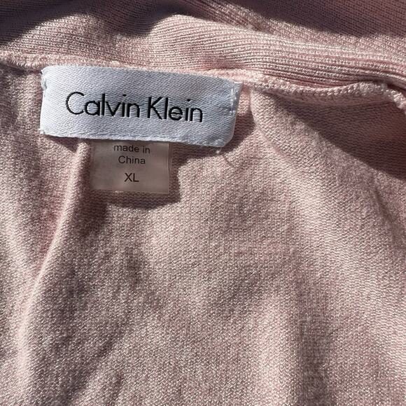 Calvin Klein women’s size XL cropped cardigan, light pink - Picture 4 of 8